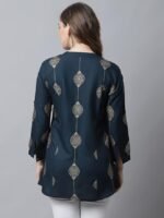 Women's Viscose Printed Short Kurti - Image 3