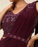Women Embellished Pre-Stitched Saree - Image 4